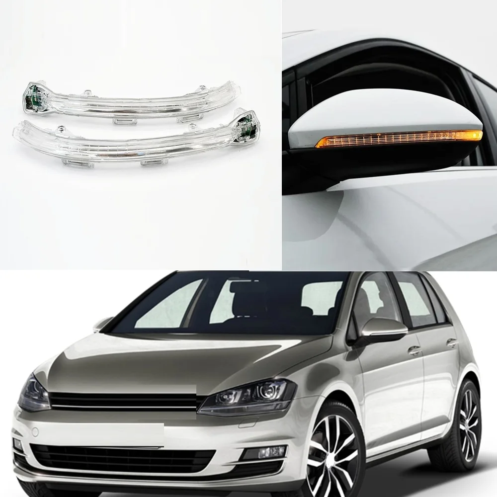 Światła samochodowe do VW Golf 7 MK7 GTD GTI 2013 2014 2015 2016 2017 Stylizacja samochodu Lusterko wsteczne LED Kierunkowskaz Lampa kontrolna