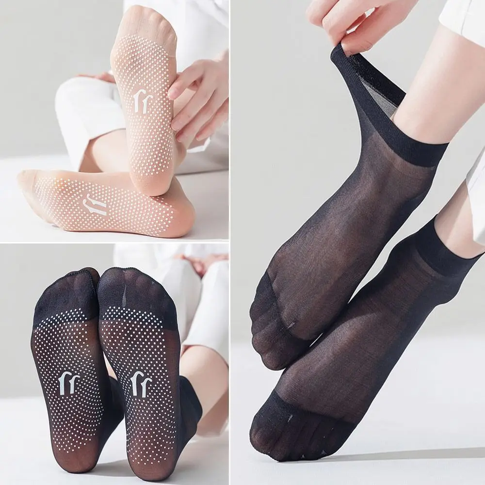 5Pairs Polyester Fiber Knee Sleeve Practical Foot Massage Sock Body Shaping Stretch Socks Rapid Detox Socks Tourmaline Ionic