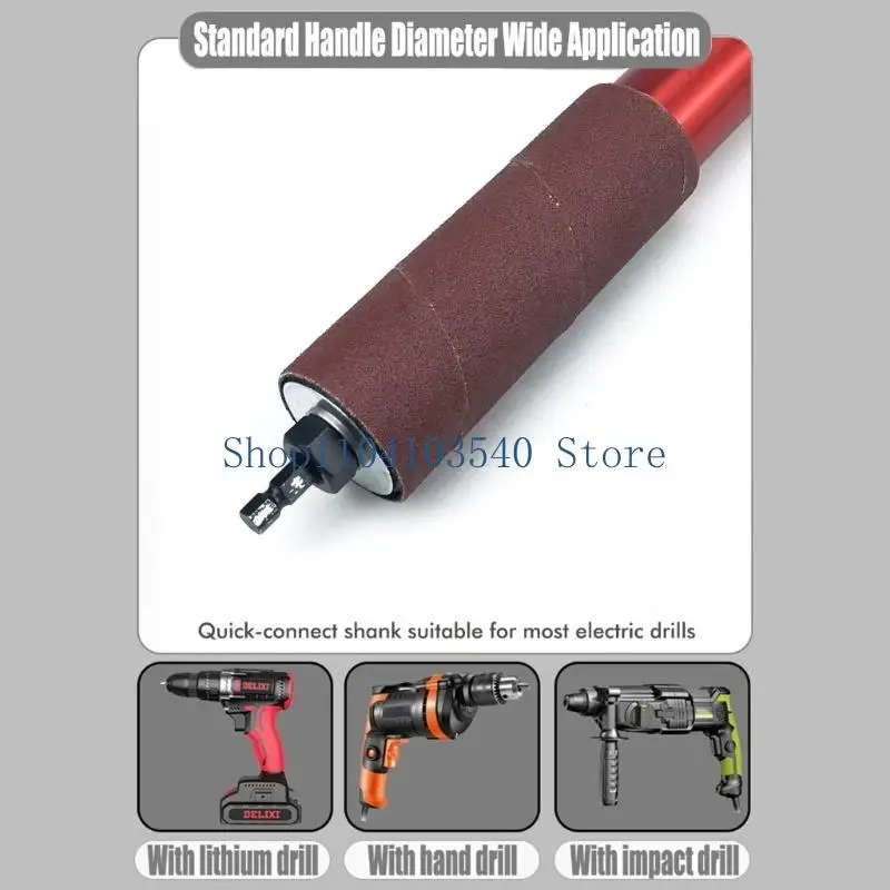 

02DC Sanding Round Drum Set For Wood Drill Press Sander Sleeves Tool Woodworking