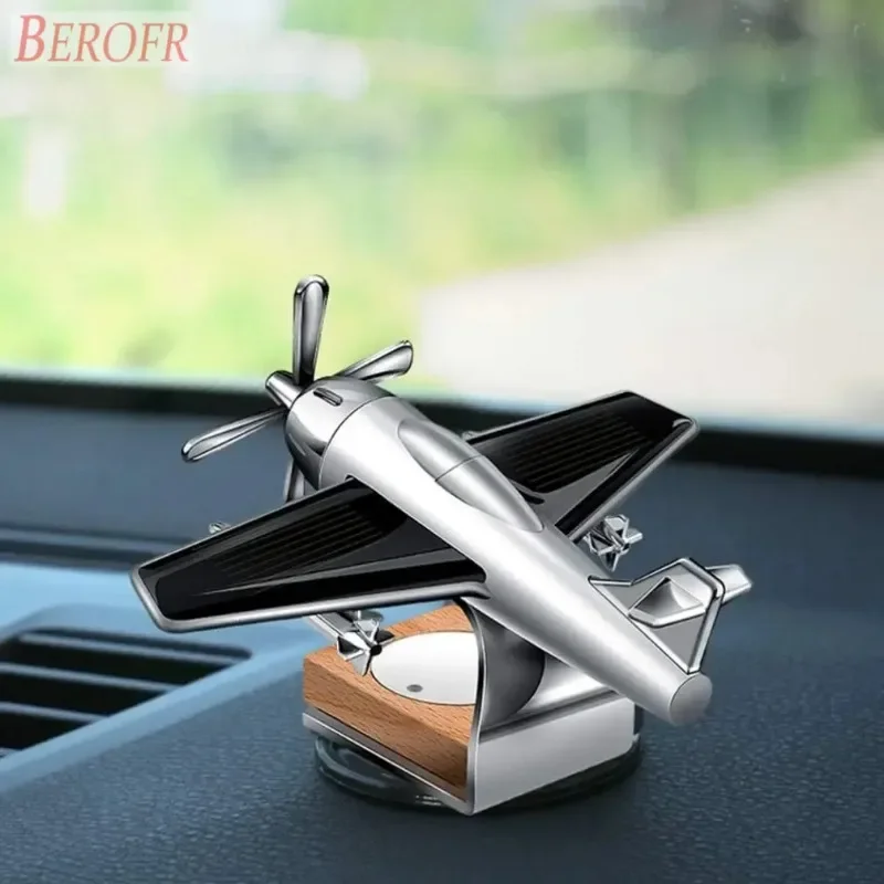 Car Air Freshener Solar Fighter Propeller Flavoring Fragrance Decoration Car Interior Accessories Men And Women Perfume Diffuser