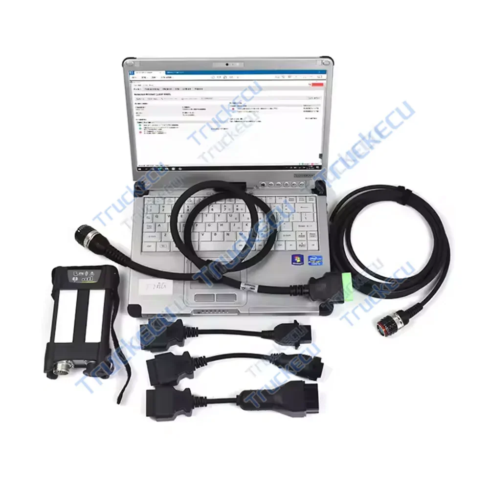 

C2 laptop For VOCOM II 88890400 vocom2 PTT V2.8 for renault UD mack Truck Excavator Diagnostic Tool VOCOM 2 interface
