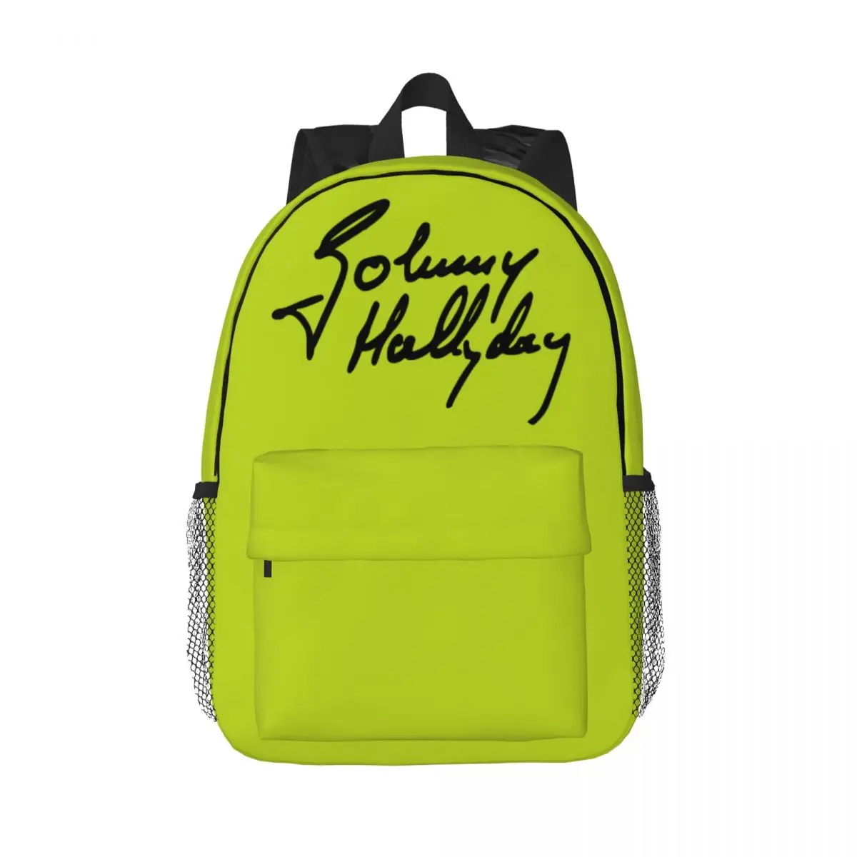 French Rock Legend Johnny Hallyday School Backpack School Travel Bags Laptop Zipper For Students Bags