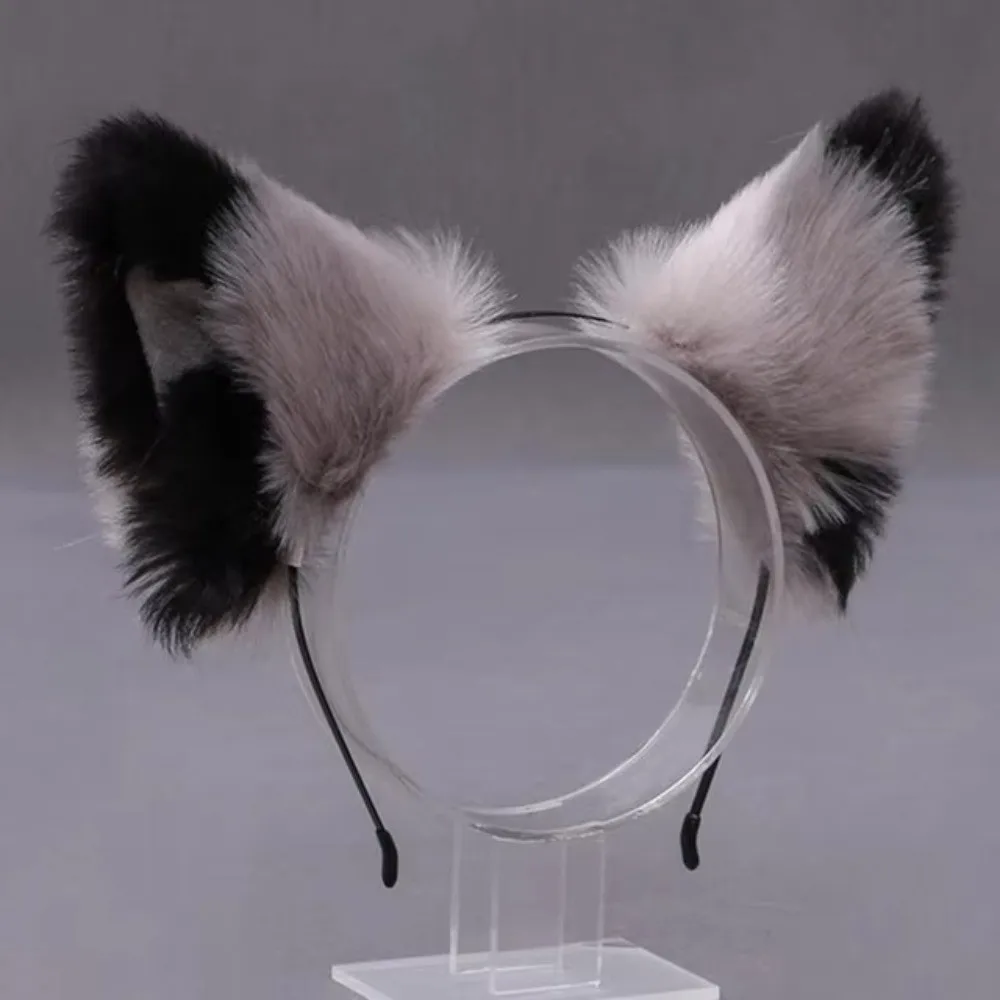 Headwear Anime Cat Ears Headband Lolita Animals Hair Band Three-dimensional JK Furry Cosplay Headwear Girls
