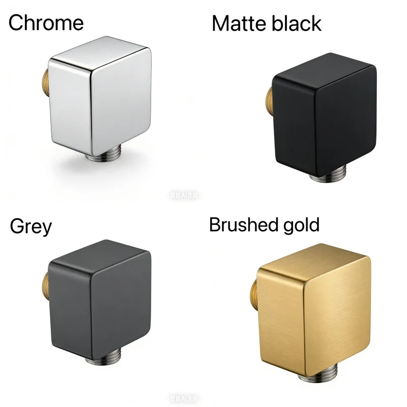 High Quality Brass Bathroom Concealed Tub Shower Pipe Hose Connector Bathroom Parts Wall Mount G1/2 Standard Adapter