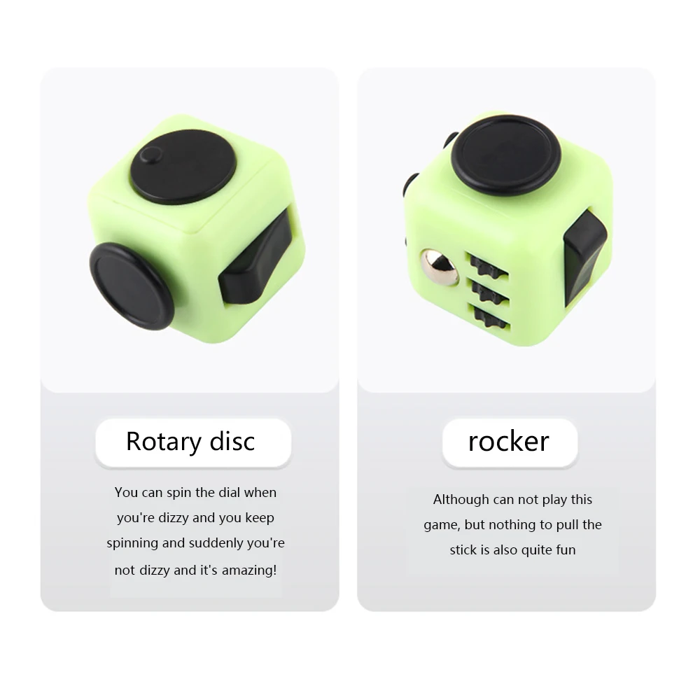 Decompression Toy Hand Pinching Venting Anti Irritability Anxiety 6sided Playable Decompression Finger Tip Dice Magic Cube