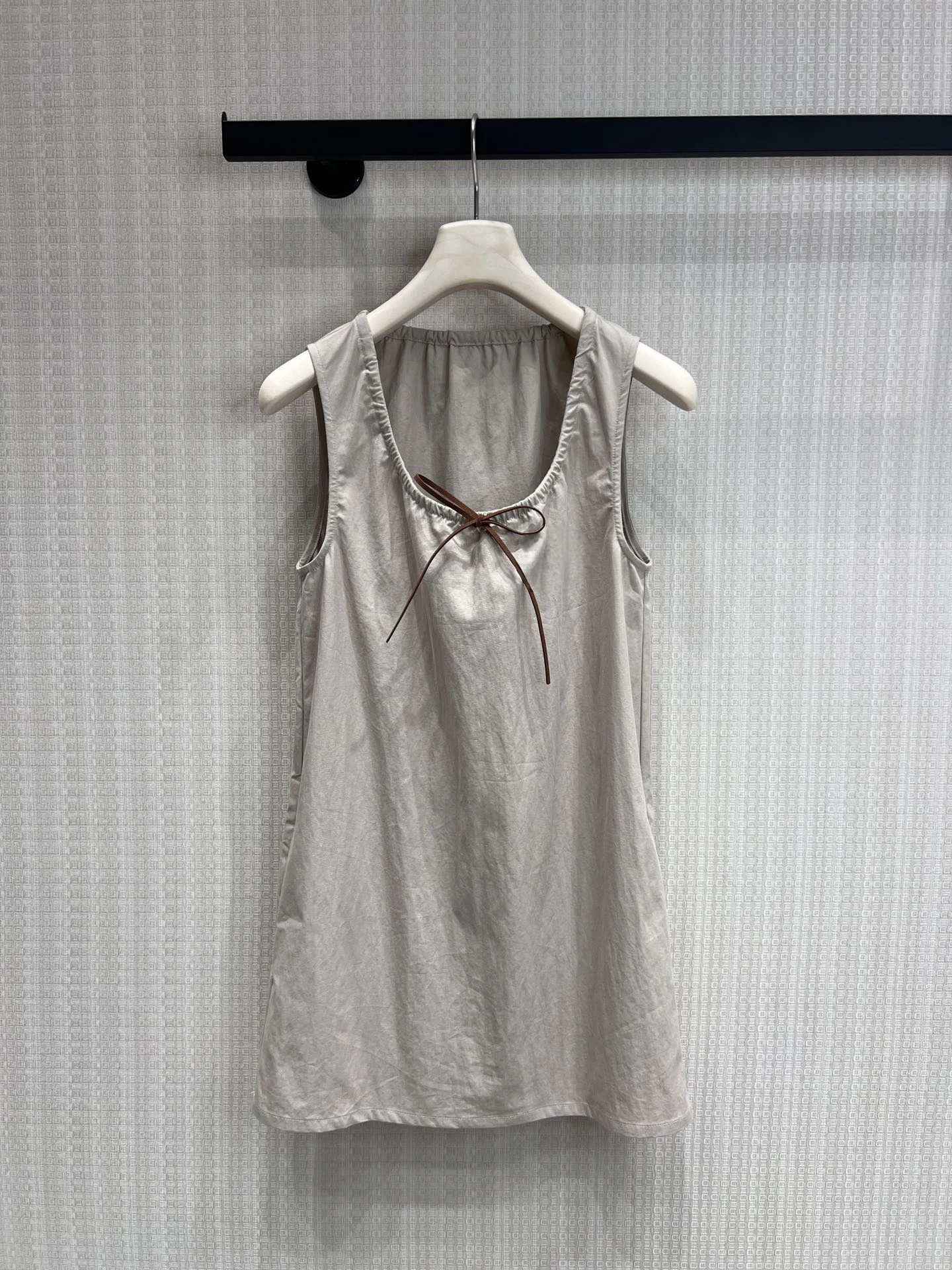 

Хаки-платье без рукавов с завязками, простое винтажное платье-трапеция в стиле кукольной формы, женское повседневное хлопковое платье с завышенной талией