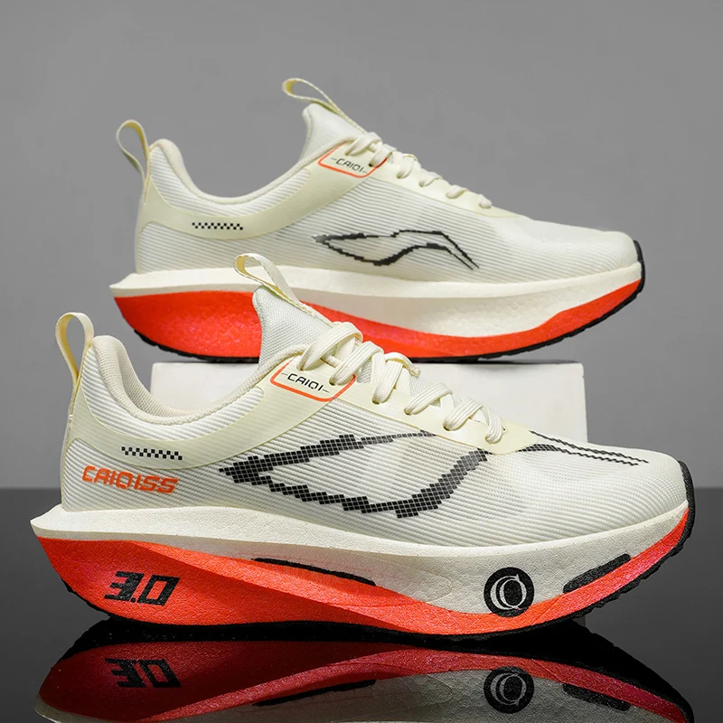 

Men's Outdoor Road Marathon Running Shoes, Ultra-Light Carbon Plate Running Shoes, Shock Absorption and Energy Return, Training and Commuting Shoes, Lightweight Men's Casual Sports Shoes, Unisex, Suitable for Fitness and Sports