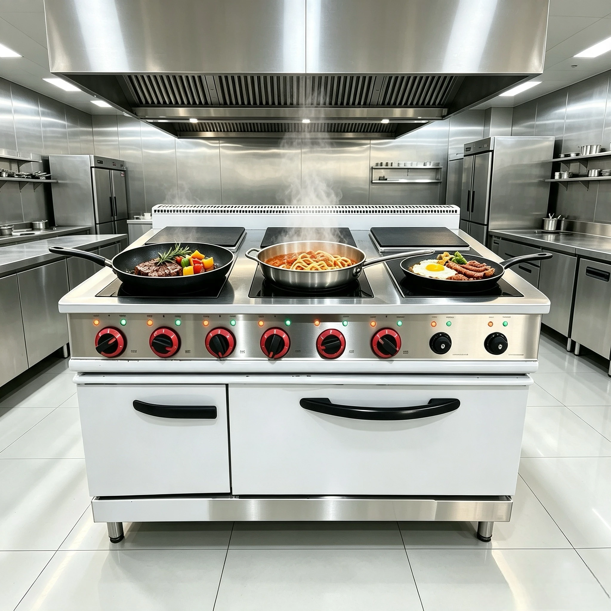 6 Plate Commercial Electric Stove With Oven Industrial Kitchen Cooking Range Heavy Duty Electric Hot Plate Cooker CE Approved