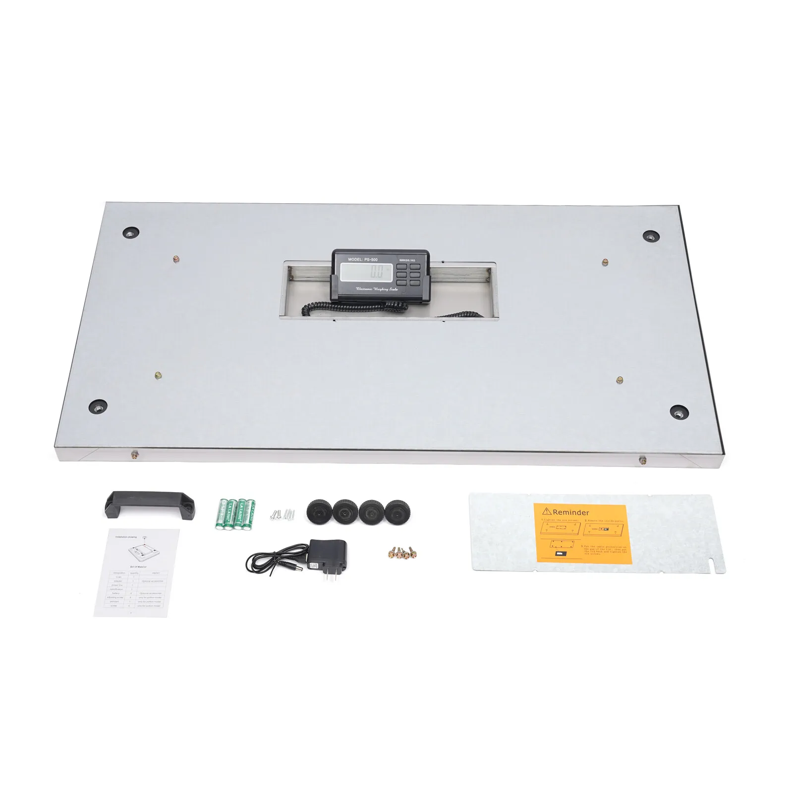 

1100Lbs Heavy Duty Digital Livestock Vet Scale Stainless Steel Platform LCD Display US