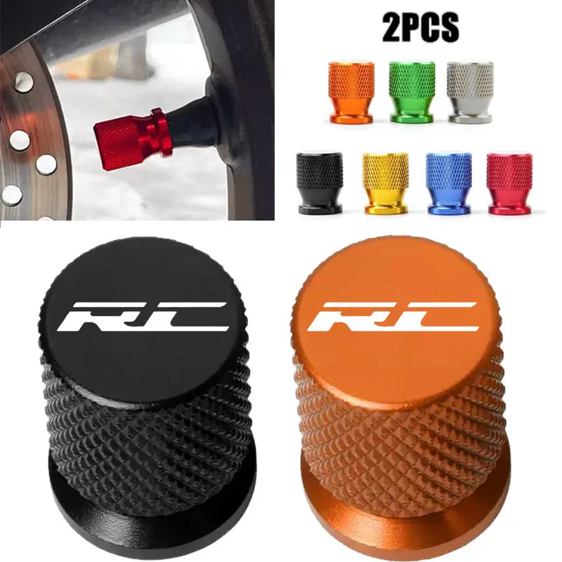 2PCS Motorradzubehör Reifenventilkappen für KTM RC SERIE RC125 RC390 RC-125 RC-390 RC 125 390