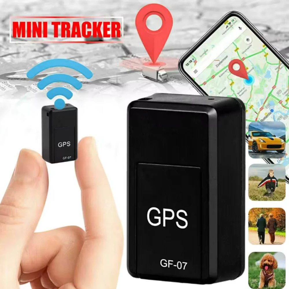 Posicionador GPS Gf07 Mini posicionador de seguimiento Rea Time Tracking posicionamiento remoto de vehículos grabación móvil escucha antipérdida