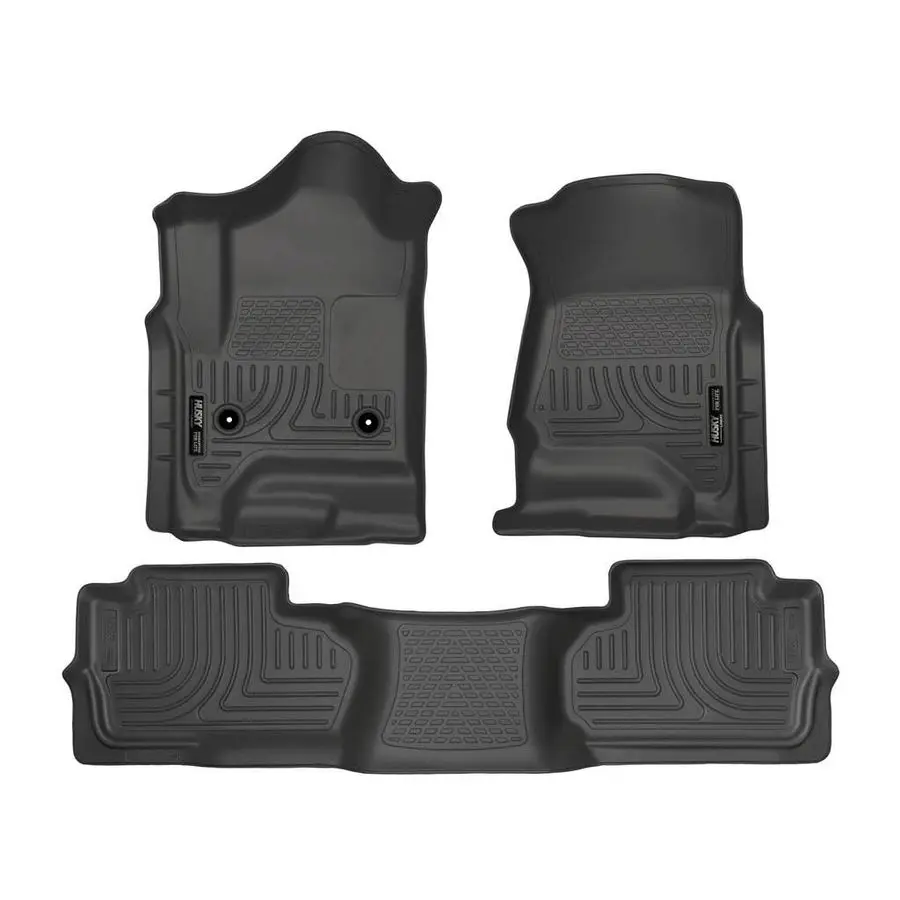 سجادات أرضية Weatherbeater تناسب 20142019 شيفروليه سيلفرادو أمبير جي إم سي سييرا 1500 19 LD فقط 1519 سيلفرادو سييرا 2500 3500 Dbl Ca #1