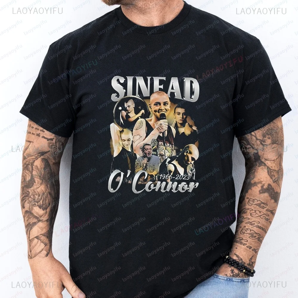 New Style Tops and T-shirts: Sinéad O'Connor Printed Trendy Short-sleeved T-shirts Suitable for Both Men and Women.