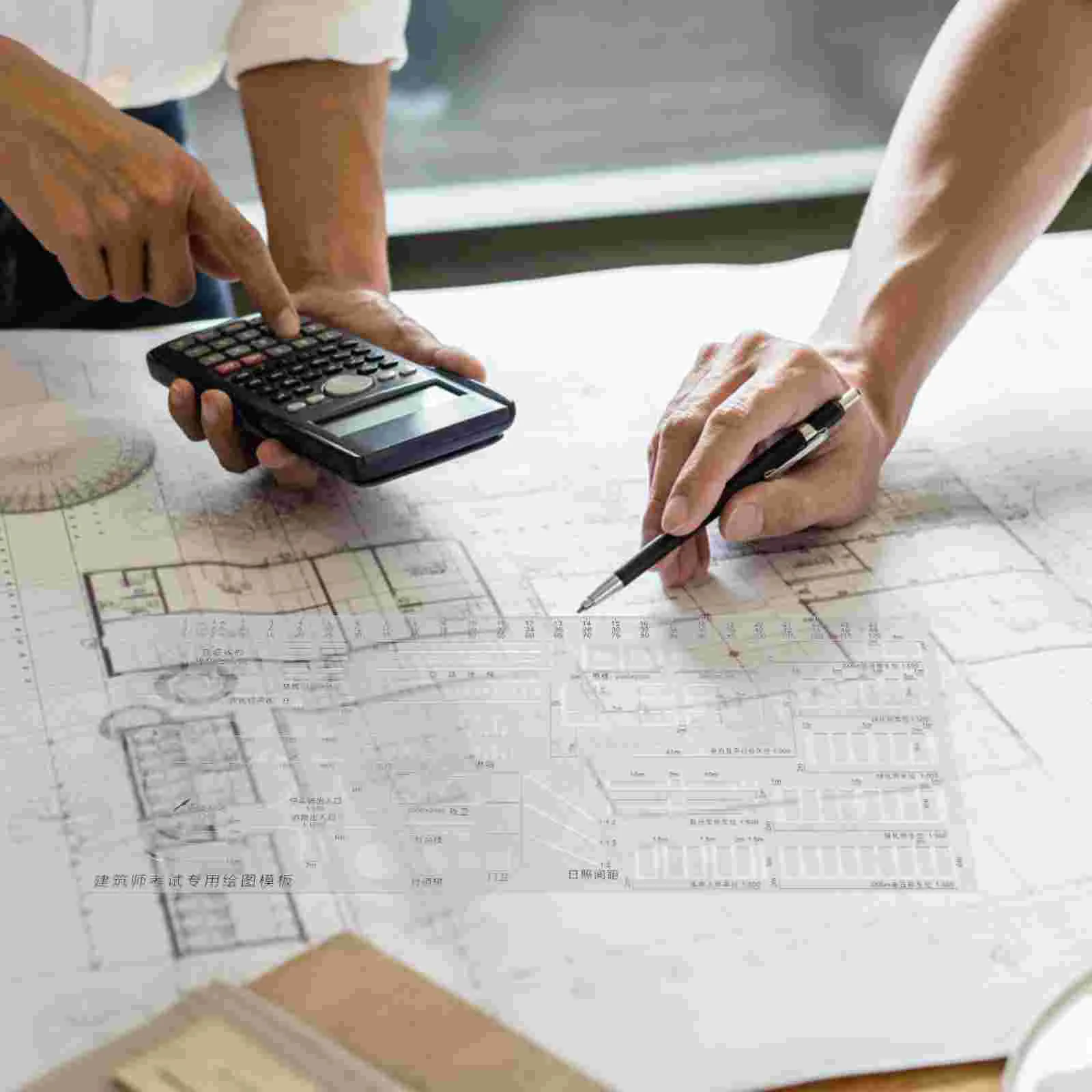 Architectural Drawing Ruler Circle Template for Geometric Measuring Round Drafting Stencils Scale Transparent Plastic