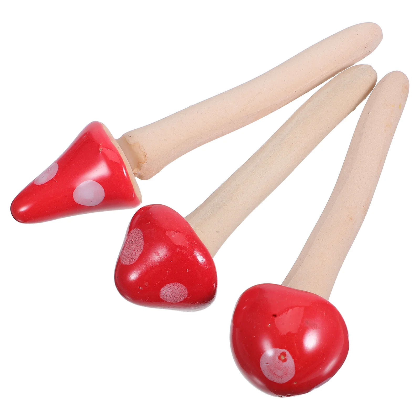 

3Pcs Mushroom Statue Ceramic Decorative Garden Ornament for Home Office Patio Desktop Decoration Brighten Up Indoor Outdoor