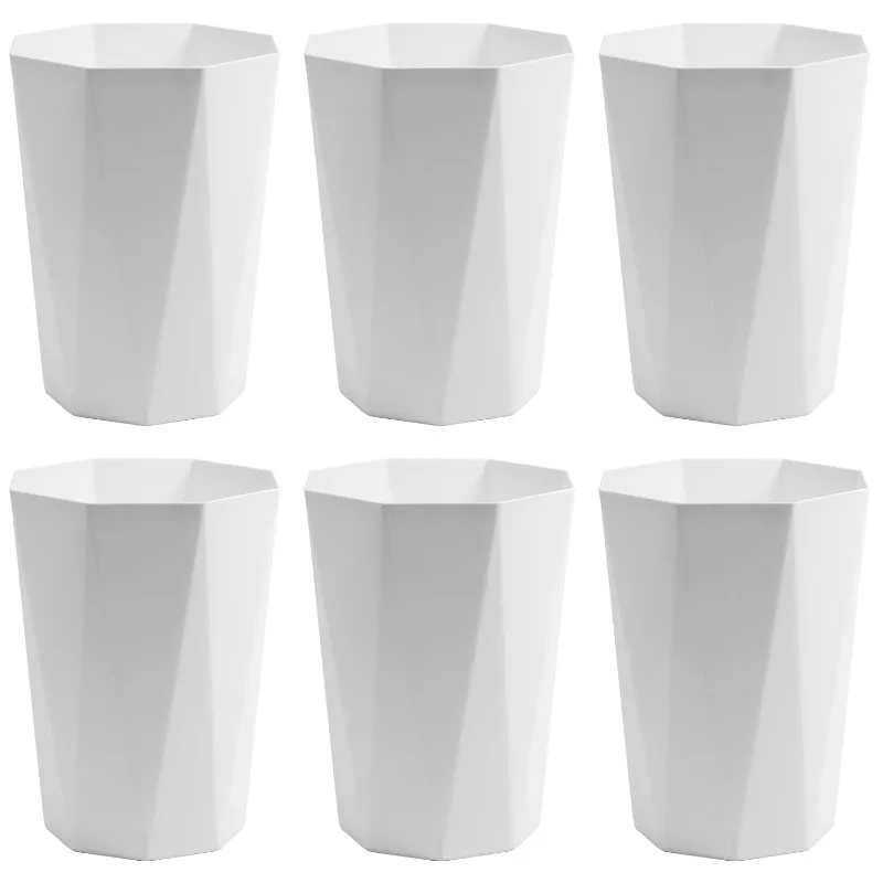 

12L Trash Can Wastebasket Plastic Trash Bin Garbage Container Rubbish Can Paper Basket Office Organizer for Bedroom Home Office