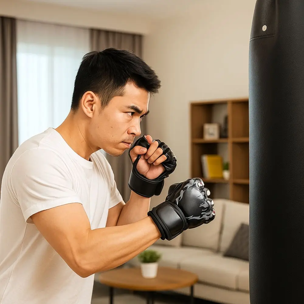 

Professional Boxing Gloves Thicken Padding Wear Resistant Fighting Gloves Half Finger Training Gloves Knuckles Protection