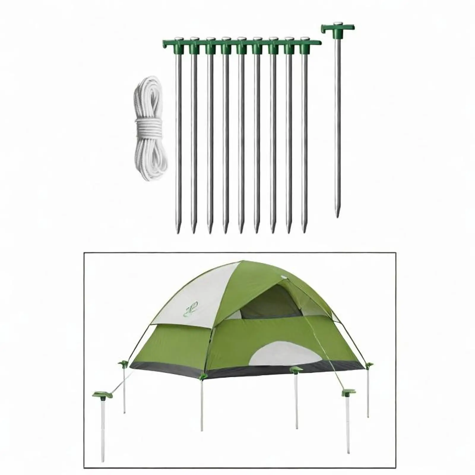 10 ชิ้น Camping เต็นท์หมุด GROUND Anchors Beach GROUND Pins Stakes เต็นท์