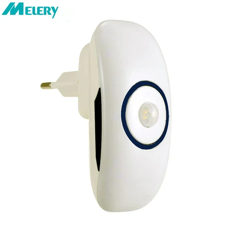 

Melery Smart Night Light PIR Motion Sensor Control Cold White Body Induction Mini Lamp Plug-In for Bedroom Living Room Stair Dad