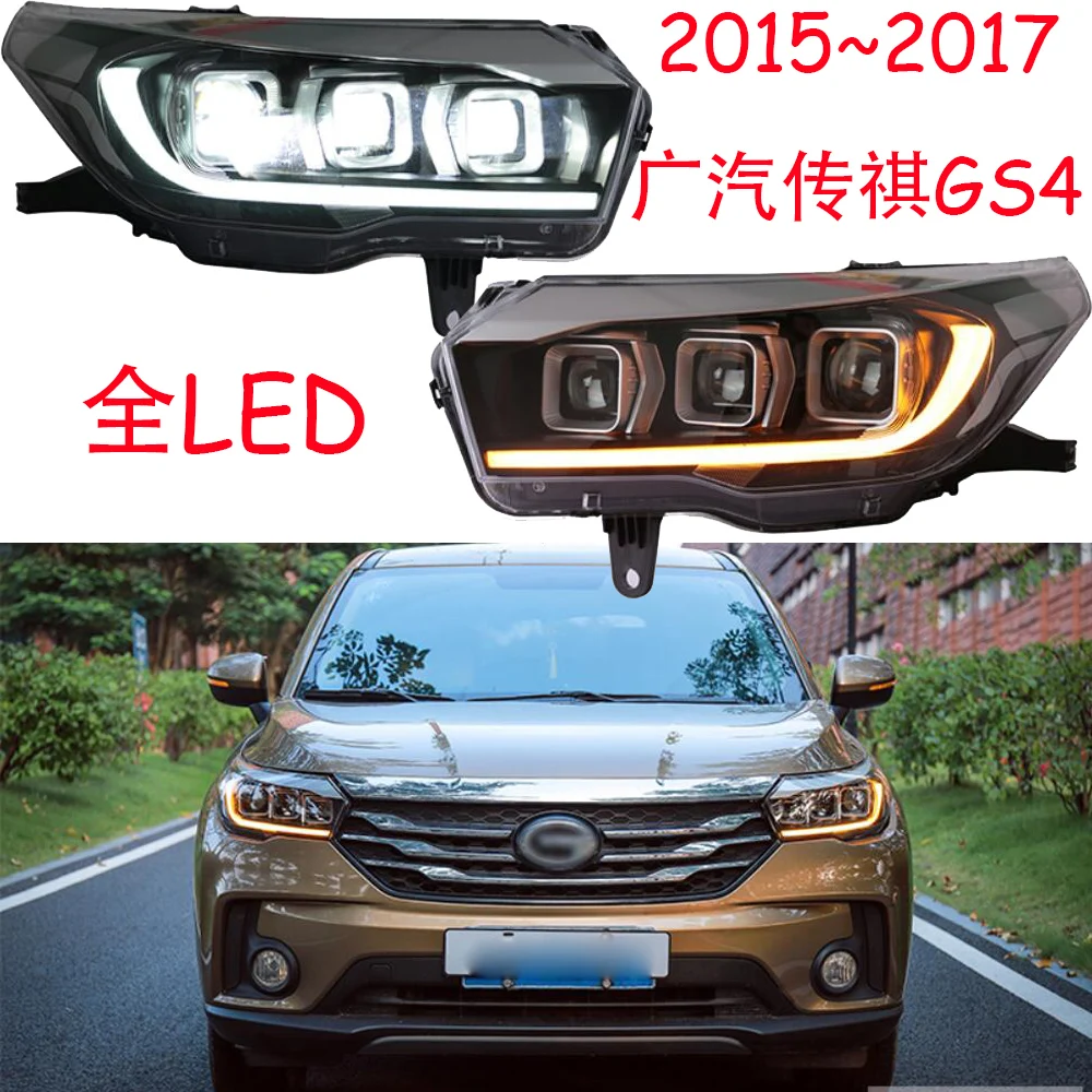 

car bumper headlamp Trumpchi GS4 headlight ALL IN LED 2015~2017 car accessories head lamp Trumpchi GS4 fog lamp