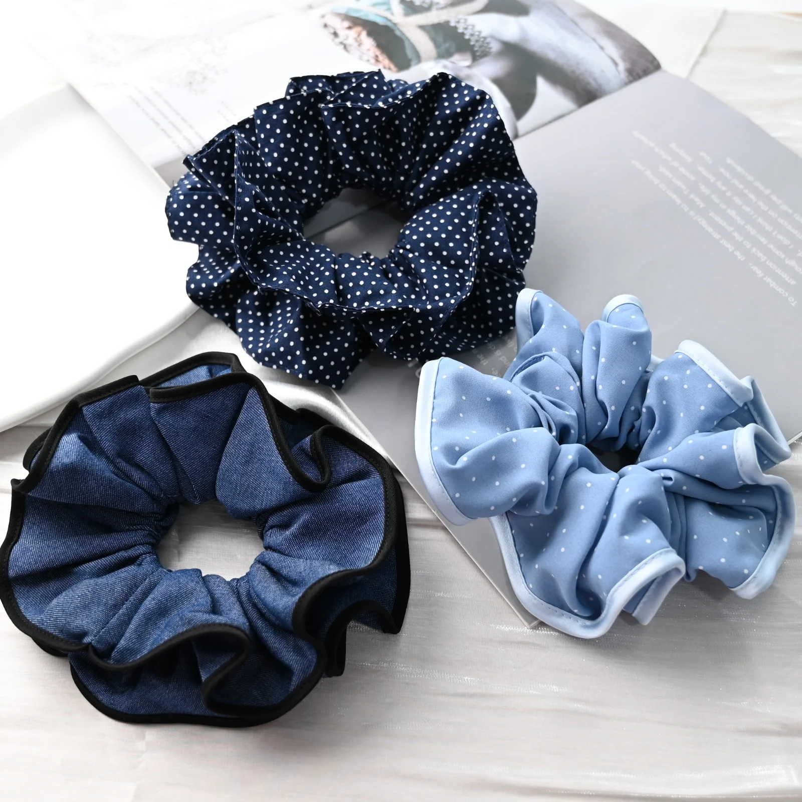 

Blue Hairties Hair Scrunchies for Girls and