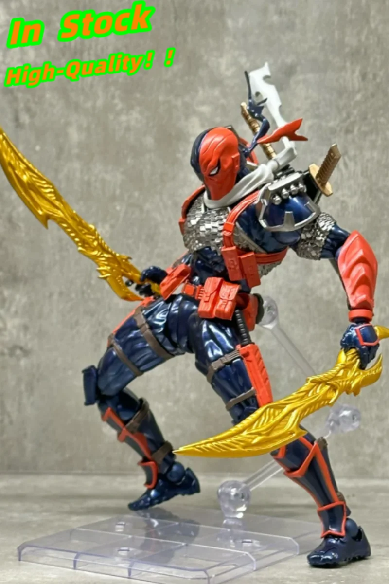 

В наличии Kaiyodo удивительный Yamaguchi Revoltech Deathstroke Slade Wilson версия 1,5, экшн-фигурка, игрушечная модель, индивидуальный подарок