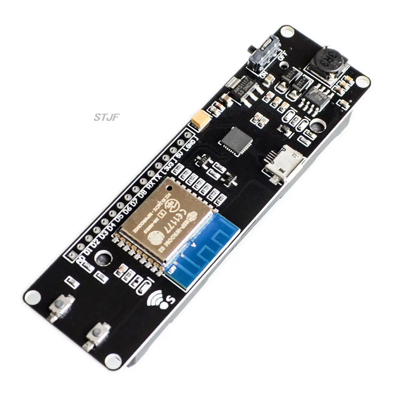 For WeMos D1 ESP-Wroom-02 Mother Board ESP8266 Mini WiFi Nodemcu Module 18650 Charging Battery Development Board Nodemcu PWM I2C