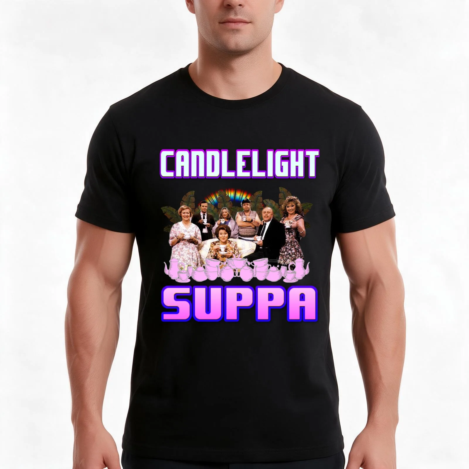 KEEPING UP APPEARANCES CANDLELIGHT SUPPER T-Shirt Summer Casual Cotton Tee Oversized Streetwear Tops Vintage Graphic Print