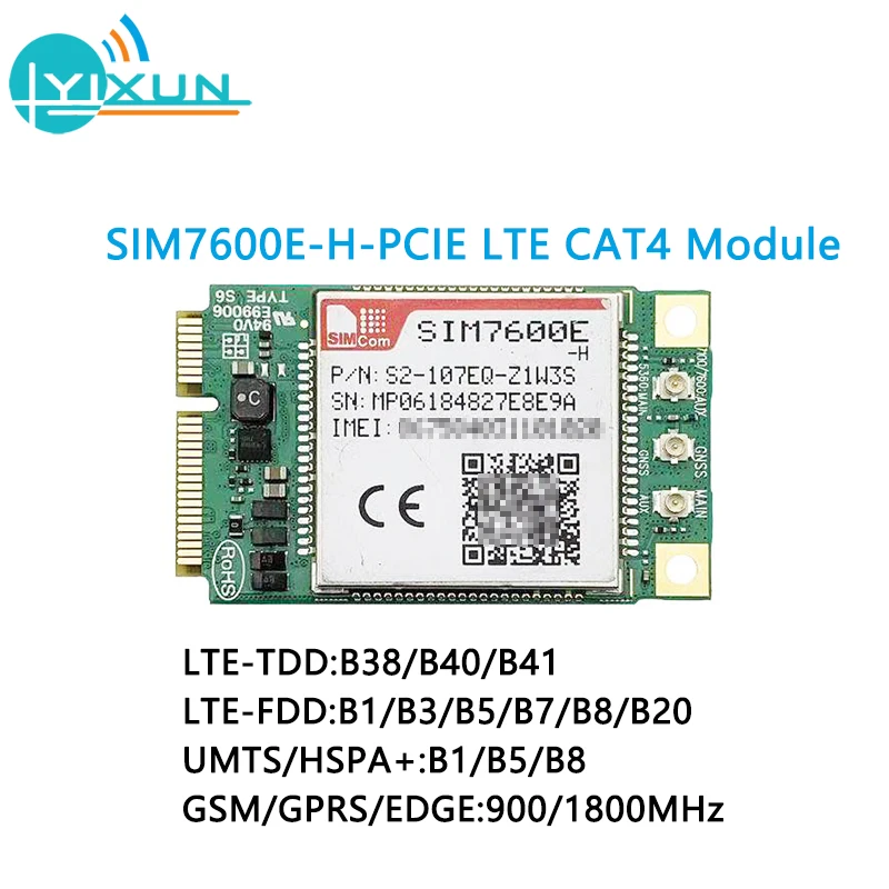 SIMCOM LTE Cat4 Mini Pcie 4G module SIM7600E-H1C SIM7600A-H SIM7600E-H SIM7600SA-H SIM7600G-H SIM7600JC-H SIM7600NA-H SIM7600V-H