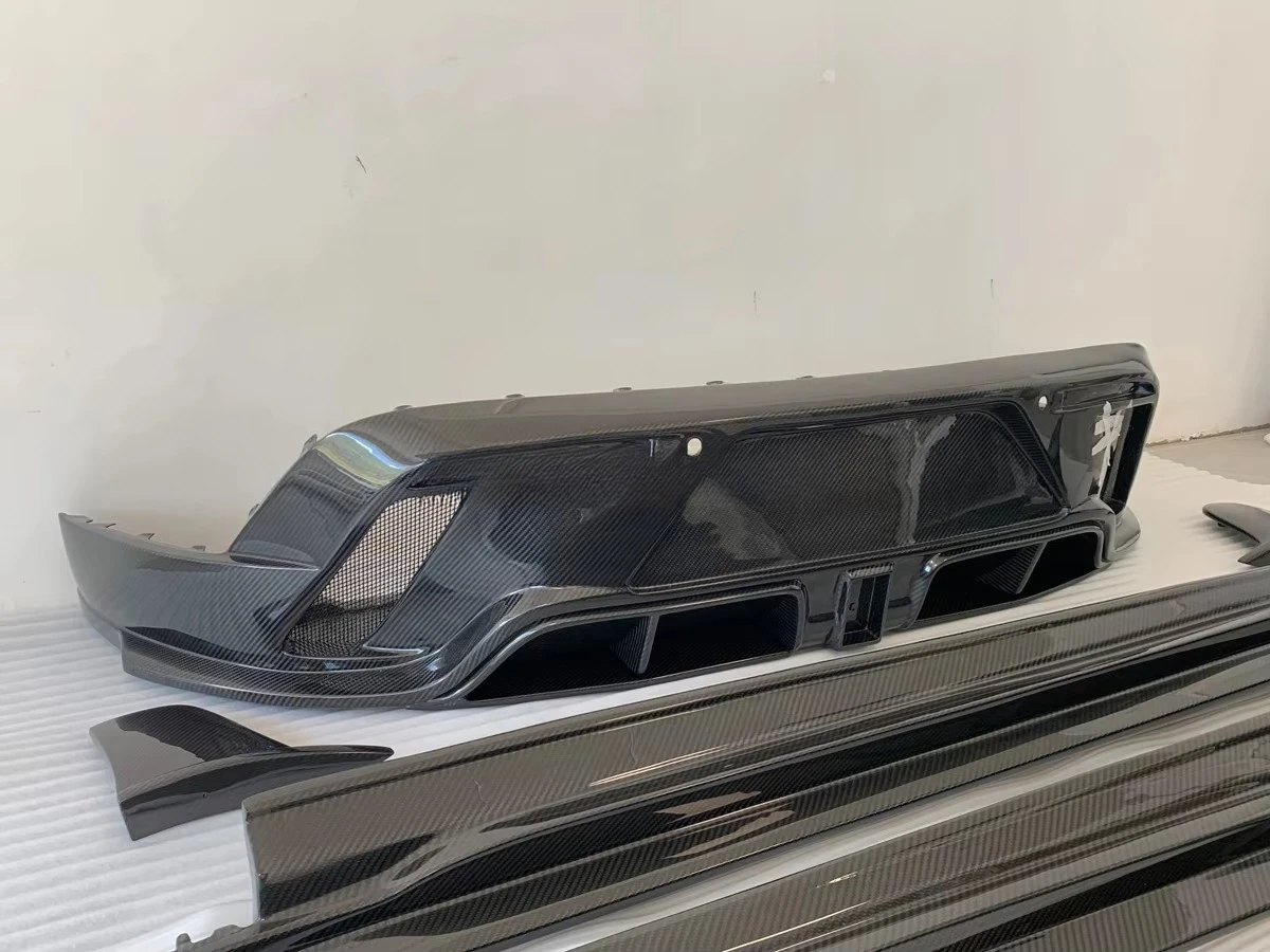 Taycan Auto Parts Rear Lip Rear Spoiler M Style Dry Carbon Fiber Body Kit Automotive Accessories for  Taycan