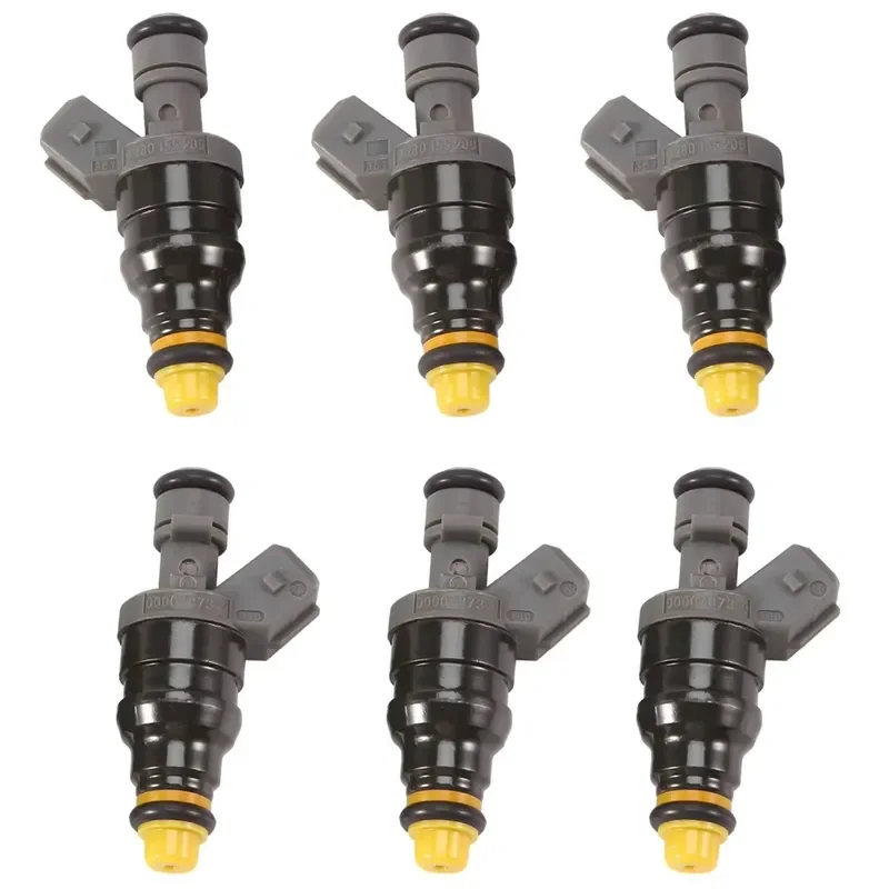 YY Premium-6 Pcs New Fuel Injector Nozzle 0280155209 0000787323 for Benz SL320 S320 V320 E320 E280