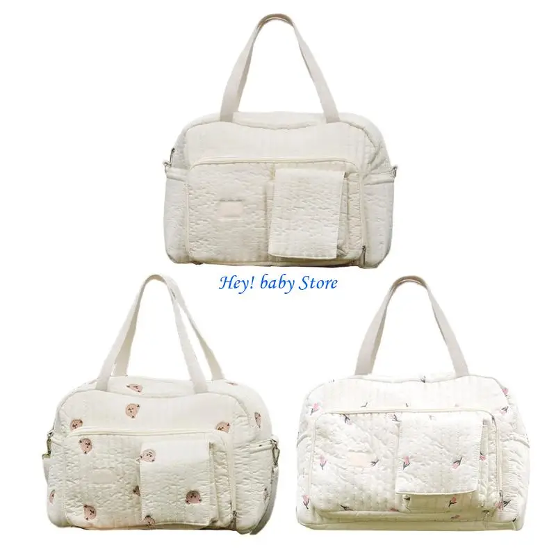 

Q1FE FADIALED MATERNITY BAG SACK SUNG SAGCE CASE наслаждается удобным переносом вручную или плечом для занятых родителей