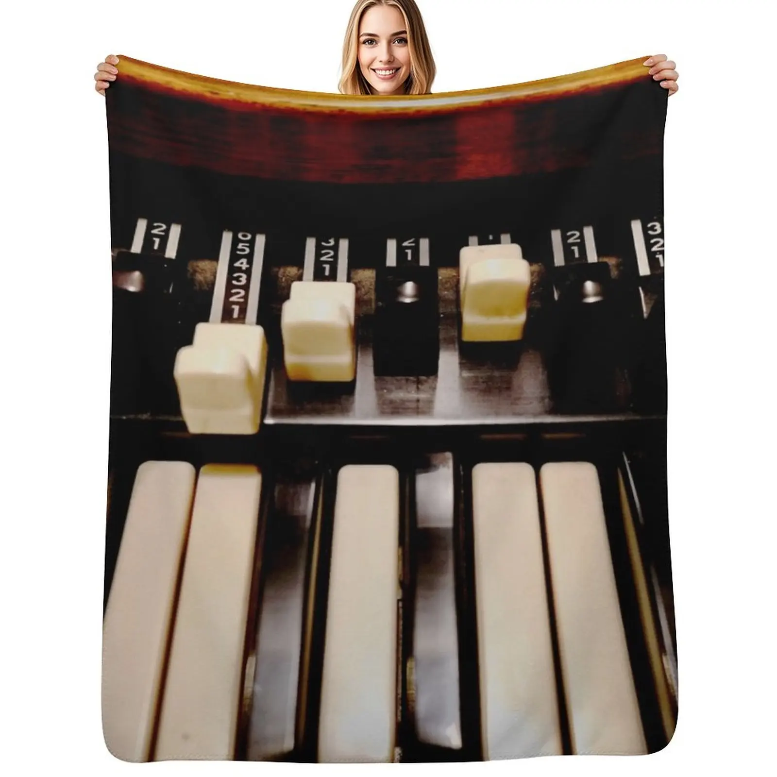 Hammond B3 Organ Throw Blanket Warm Luxury Thicken Baby Thermals For Travel Blankets For Baby Summer Beddings Blankets