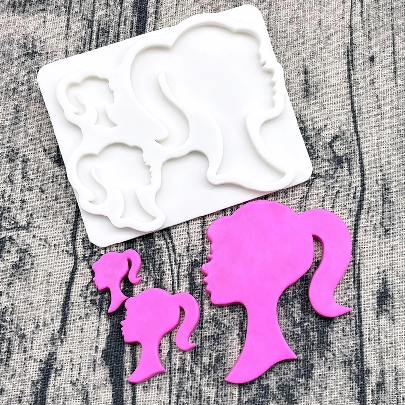 Bow Girl Poodle Handbag Silicone Cake Baking Mold Sugarcraft Chocolate Cupcake Fondant Decorating Tools