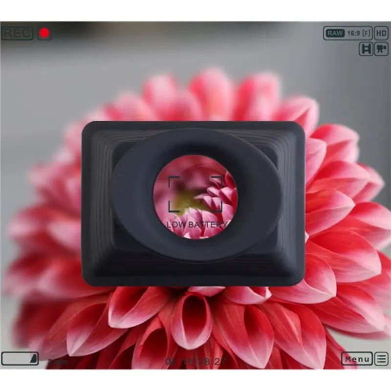 ช่องมองภาพแบบออปติคอล ABSQ-3X ช่องมองภาพแบบแม่เหล็กสำหรับกล้อง DSLR และกล้องมิเรอร์เลส ขนาด 3-3.2 นิ้ว พร้อมกระจกมองภาพ