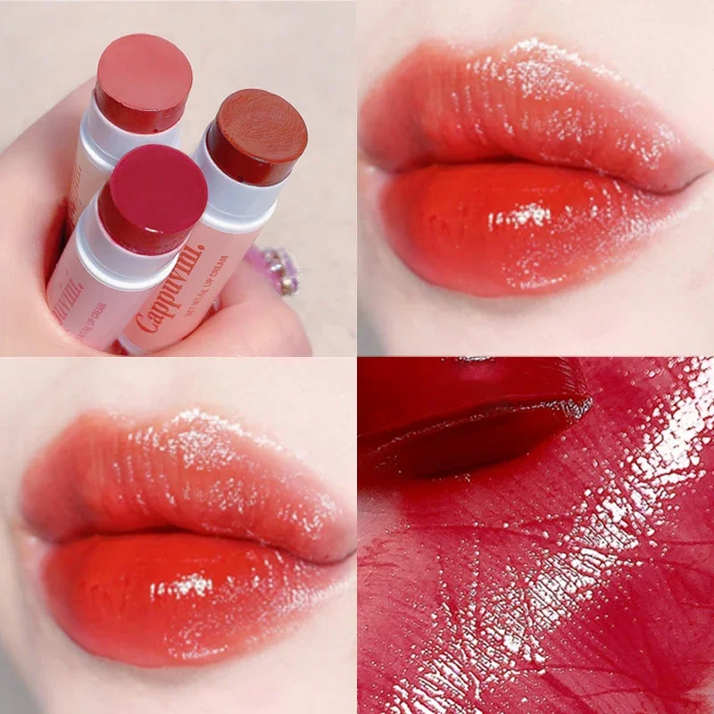 Bálsamo labial de colores, tinte Natural, hidratante suave, modificación de líneas de labios, lápiz labial de larga duración, resistente al agua, cosméticos de maquillaje para el cuidado de los labios