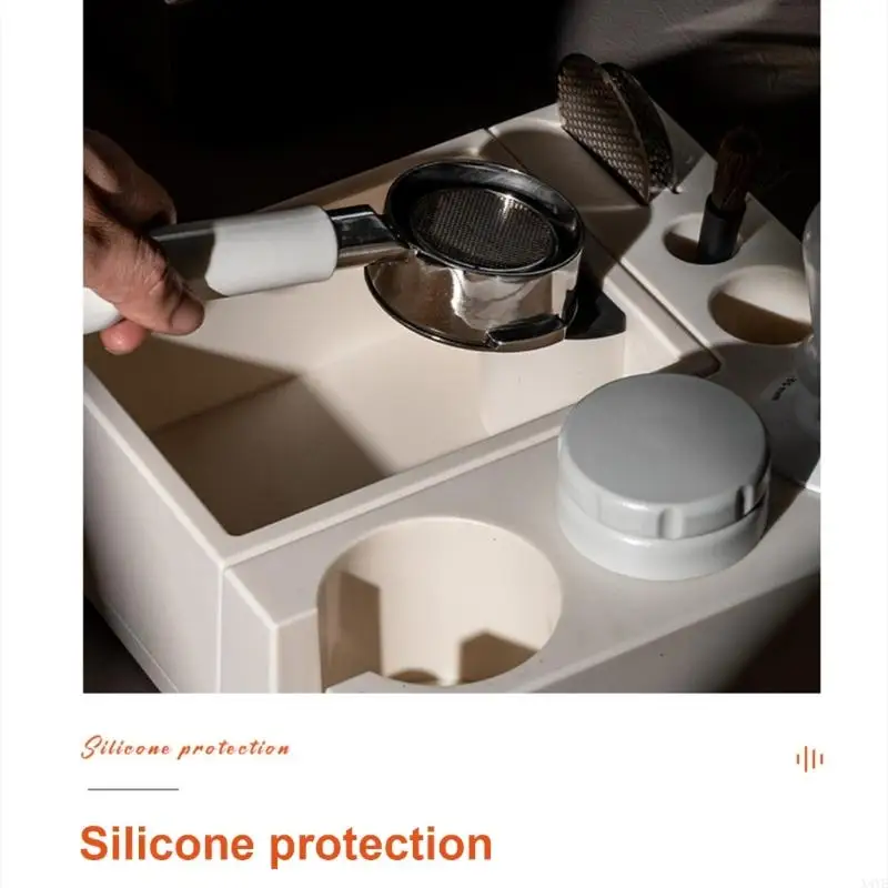 

X4YE Space Saving Espressos Tool Holders with Slip Resistant Base and ModularS Design for Coffee Accessories Storage