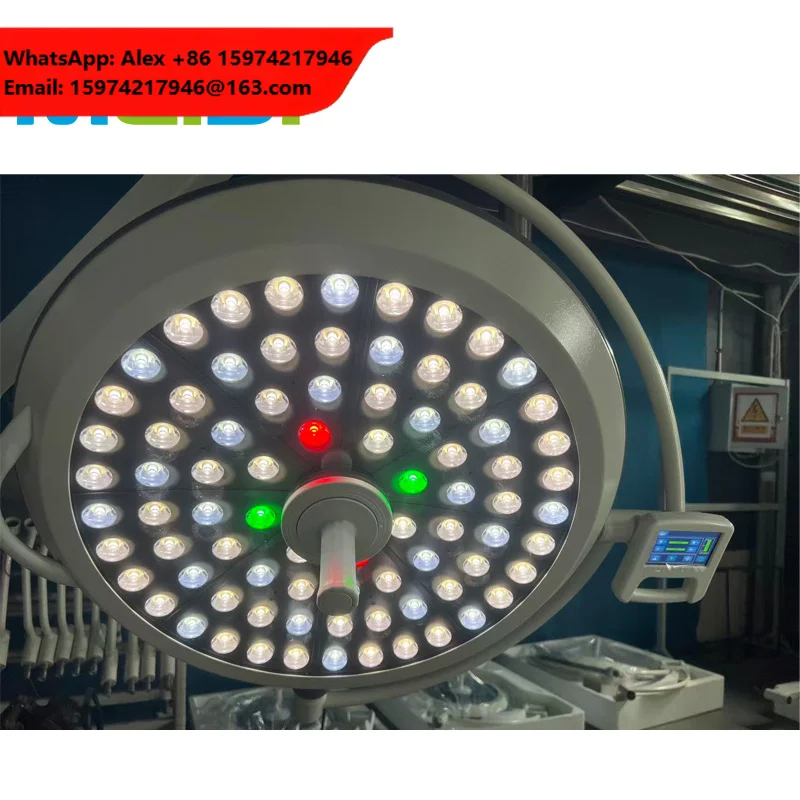 Ceiling Dual 700mm Round LED Surgical Lamp Adjustable Operating Light