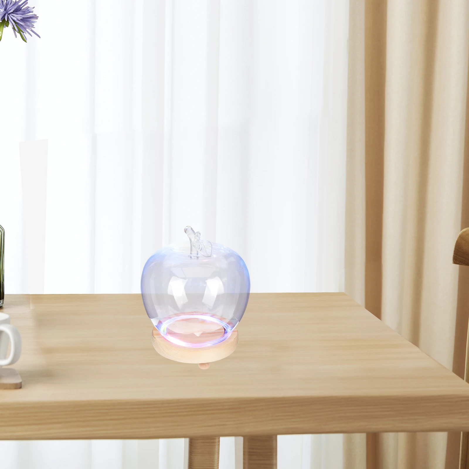 

Apple Glass Cover Dome Display Case Transparent Adornment naments Crafts Clay Decoration Desktop Dustproof Premium