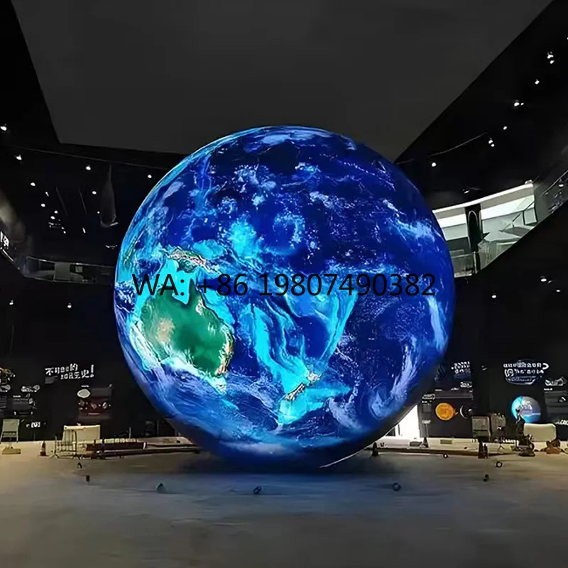 

HD Full Color Spherical LED Video Wall Portable Rental Ball Display For Expo Center Hotel Lobby Commercial Scene Application