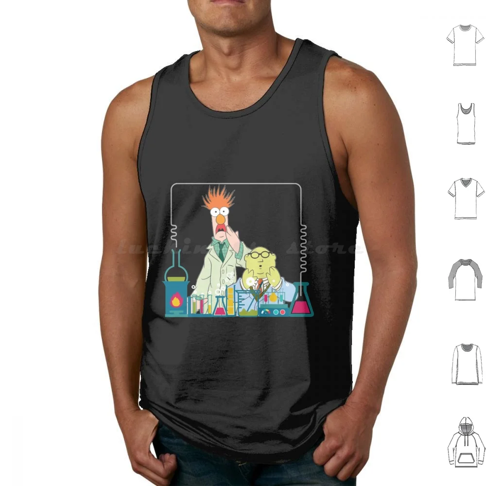Science Tank Tops Vest Sleeveless Xmas Drummer The Show The Pets The Electric Mayhem Animal Drummer The Show Piggy Dr Teeth
