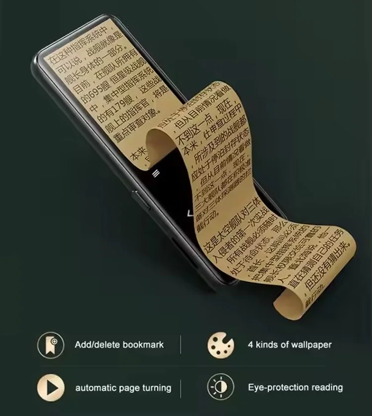 جديد BENJIE X3 بلوتوث 5.2 مشغل MP3 مع مكبر صوت HiFi مشغل موسيقى وكمان دعم فيديو راديو FM تسجيل الكتاب الإلكتروني TF بطاقة SD