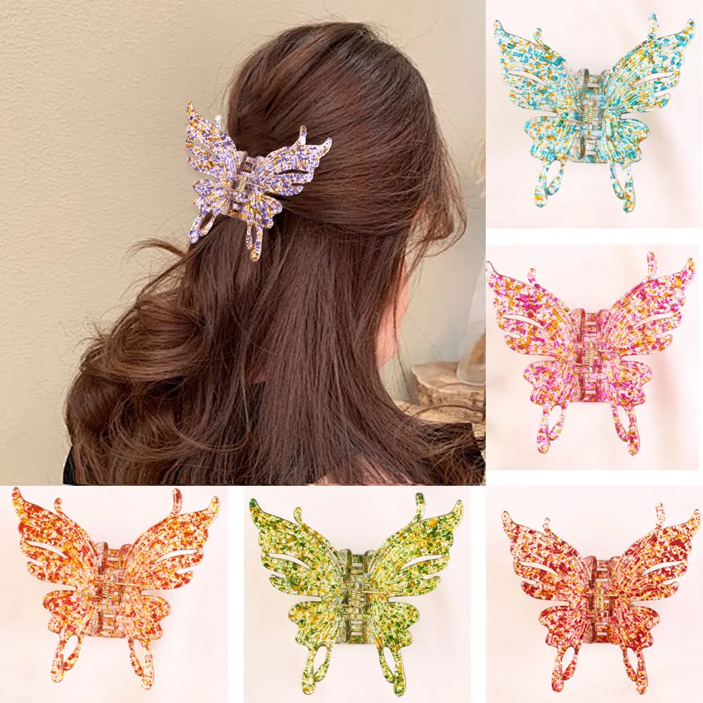 1Pcs New Design Lady\'s Three-dimensional Colorful Butterfly Hair Claw Fashion Cute Hair Accessories