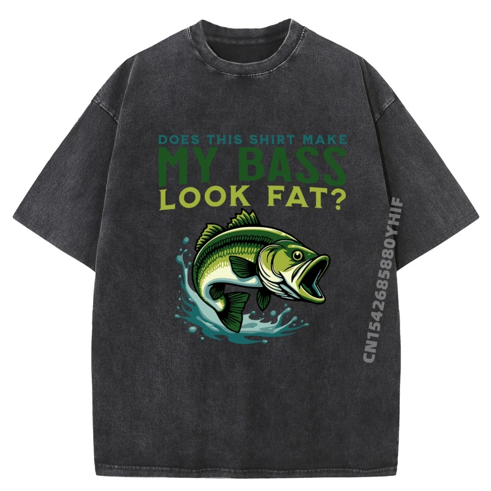 

Последняя стираная рубашка Does This Make My Bass Look Fat Fisherman Графические футболки с принтом Camiseta Мужские топы Футболки