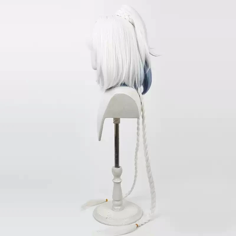 Game Genshin Impact Mualani Cosplay Pruik Vrouwen Schattig Wit Lang Hittebestendig Synthetisch Haar Halloween Carnavalsfeest Rollenspel