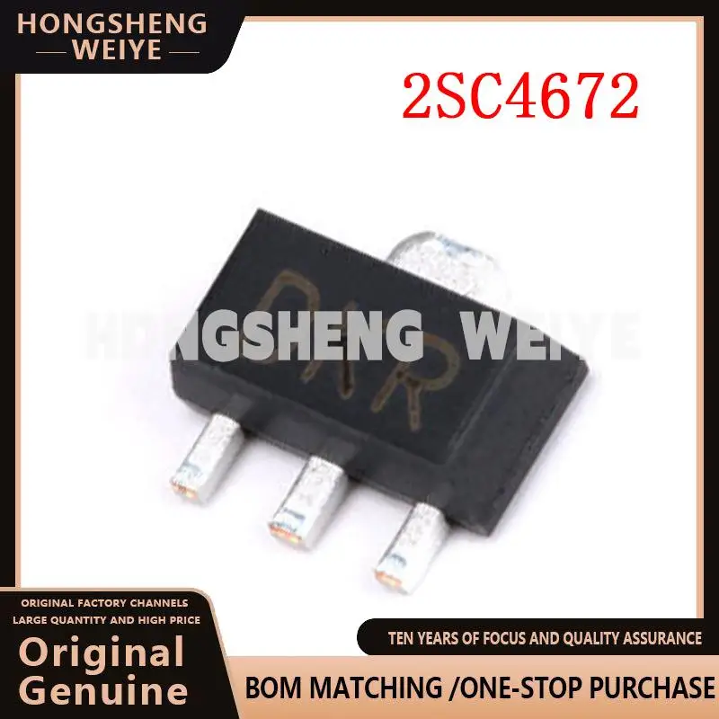 100%new 10PCS 2SC4672 SOT89 C4672 Bipolar junction transistor (BJT) NPN 50V 3A New original