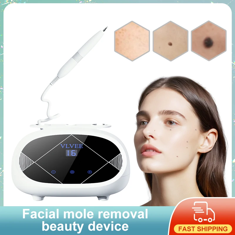 VLVEE 16 Levels LCD Mole Marker Beauty Device Remover Warts Dark Spot Nevus Skin Tag Face Spot Removal Tool Home Use