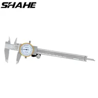 SHAHE 6 Inch Dial Caliper 0.02 mm Stainless Steel Dial Gauge Vernier Caliper Shock Proof Metric Gauge Measuring Tools