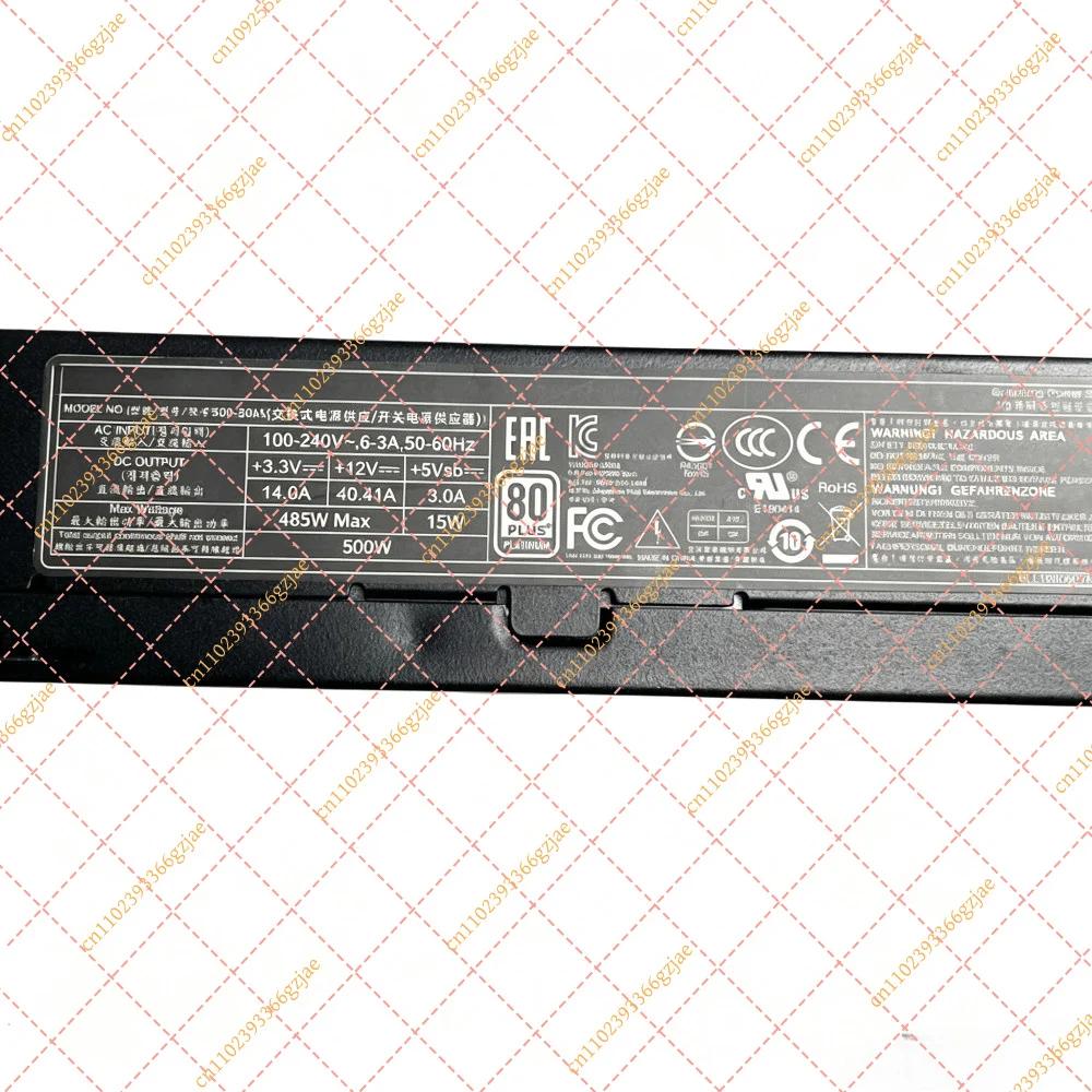 500W Platinum FLEX 1U Power Supply FSP500-30AS for Mini PC NUC Chassis, Replacement Part