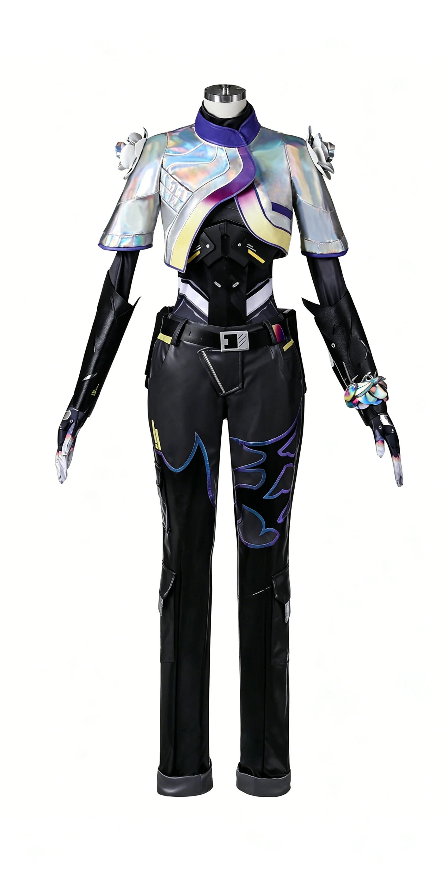 Costume de cosplay complet Vyse Stylish Purple Dark Valorant pour femmes, Halloween, Comic Con, jeu de rôle, tenue de fête cosplay anime